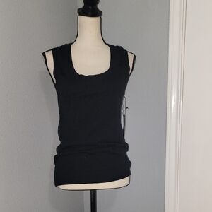 Nwt BCBGMaxAzria Black Angora Blend Tank Top